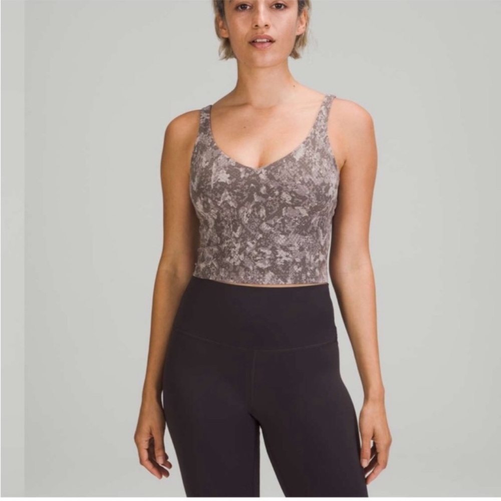 Lululemon Athletica Align Patterned Crop Top